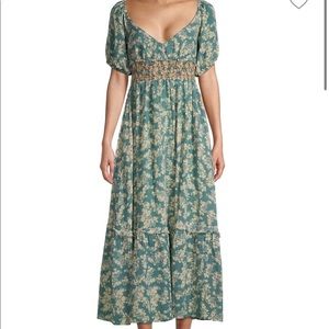 NWT Free People Ellie Printed Midi Dress Small